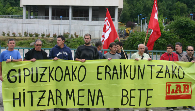 Gipuzkoako Eraikuntza hitzarmena bete dadila exijitu du LABek