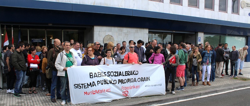 Concentración realizada en Donostia.