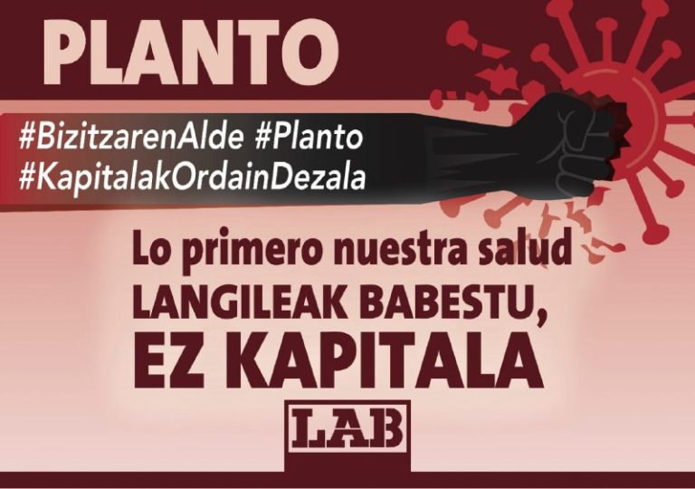 Langileak babestu, ez kapitala; demokrazia Euskal Herriarentzat