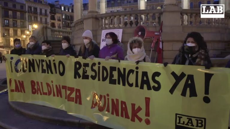 Las y los trabajadores de las residencias de Nafarroa se preparan para la lucha en defensa de un convenio para el herrialde