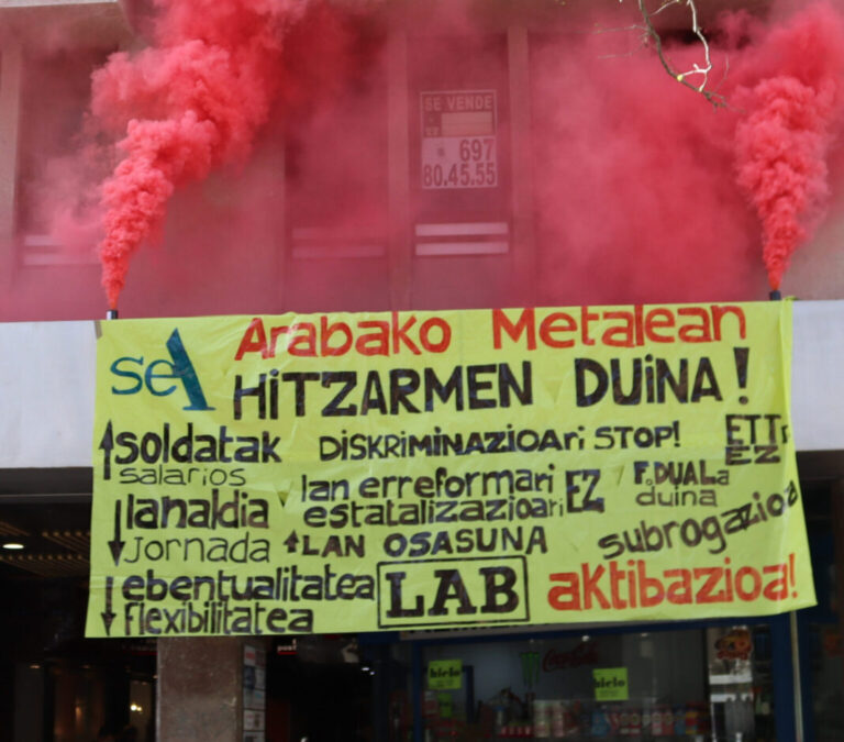 Arabako metalgintzan grebak beharrezkoak dira lan-baldintzak duintzeko