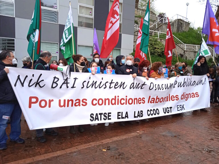 Hemos advertido a Osakidetza que no volveremos a la mesa hasta que haya propuestas concretas sobre sus reivindicaciones