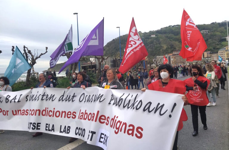 Hemos secundado una nueva huelga en la Atención Primaria para denunciar la grave situación en Osakidetza