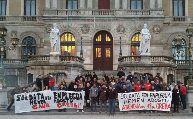 Lehen orduko datuen arabera, EAEko sektore publikoko greba erantzun oso zabala izaten ari da