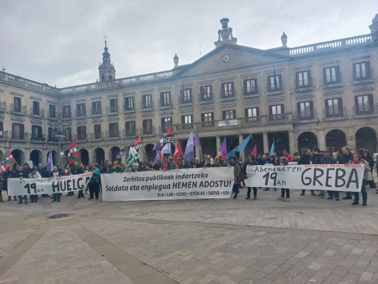 Abenduaren 19an ere sektore publikoko lantokiak hustu eta kaleak beteko ditugu