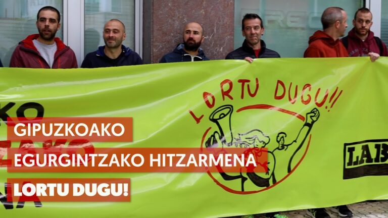 Hemos conseguido firmar el convenio de la madera en Gipuzkoa #LortuDugu