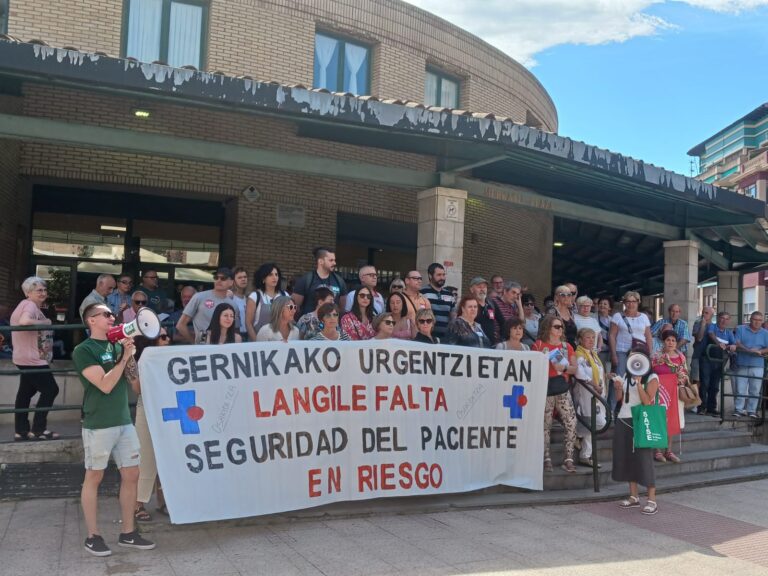 Denunciamos la falta crítica de personal de enfermería y auxiliar de enfermería en el Hospital de Gernika