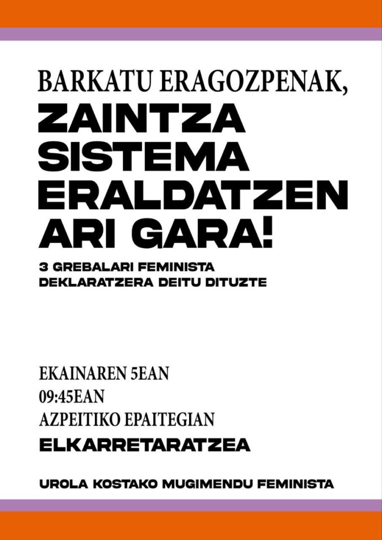 Tres personas deberán declarar mañana en el juzgado a raíz de la Huelga Feminista General