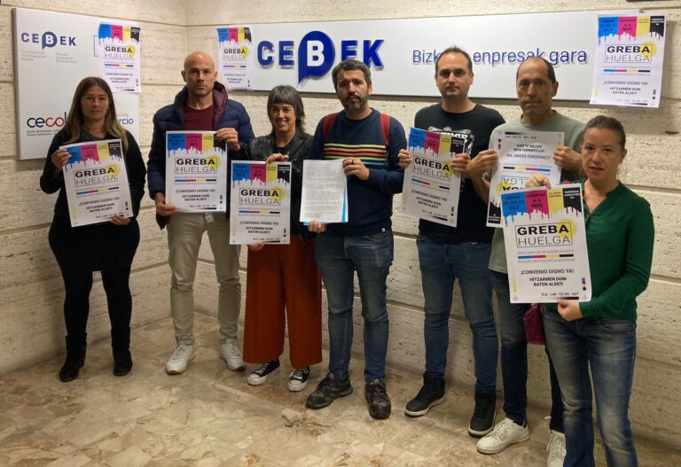 Hemos convocado 5 días más de huelga en el sector de Artes Gráficas de Bizkaia