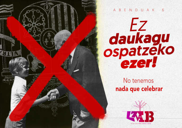 Abenduaren 6an ez daukagu ezer ospatzeko