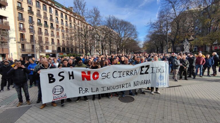 LAB llama a la ciudadanía navarra a participar en la manifestación de este sábado por el futuro de la planta de BSH en Ezkirotz y el de la industria de Navarra en general